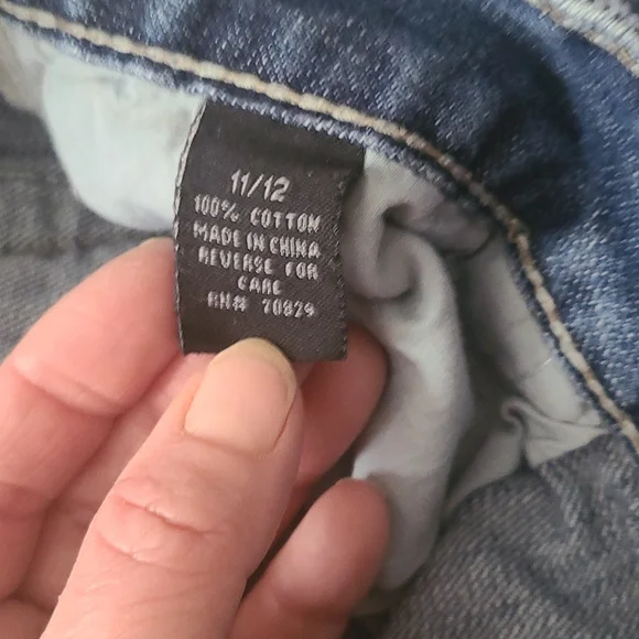 Rue 21 Blue Jean Mini Skirt. - Picture 3 of 6